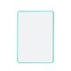 image 2 of Pack of 6 A4 Double Sided Magnetic Erasable MDF Plain Whiteboards With Cyan Border | Green | Cyan