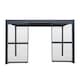 image 2 of Anthracite Aluminium Pergola With 2 x Shutter Panels - 3m x 4m