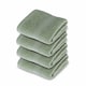 image 1 of Homescapes Turkish Cotton Sage Green Face Cloth - Set of 4