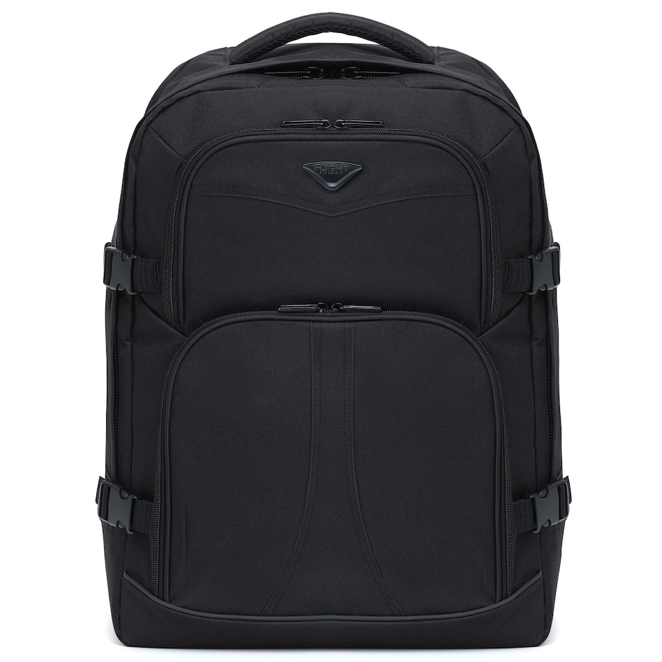image 1 of Flight Knight Underseat Backpack 40x20x25cm Ryanair Free Carry On for Travelling USB Port Padded Comfortable Backpack - Carry On Luggage | Black | 1