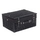 image 6 of 41cm Empty Willow Wicker Picnic Basket with Lining White | White | One Size