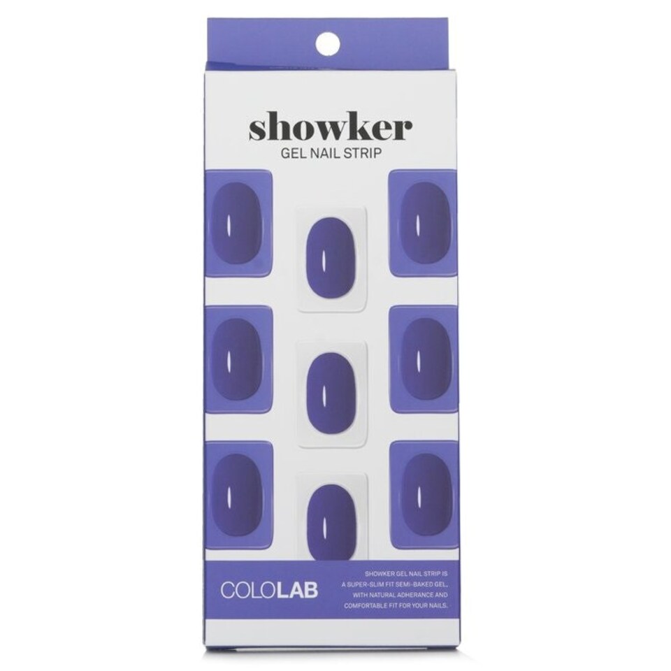 image 1 of Showker Gel Nail Strip # Csf412 Denim Blue - 1pcs