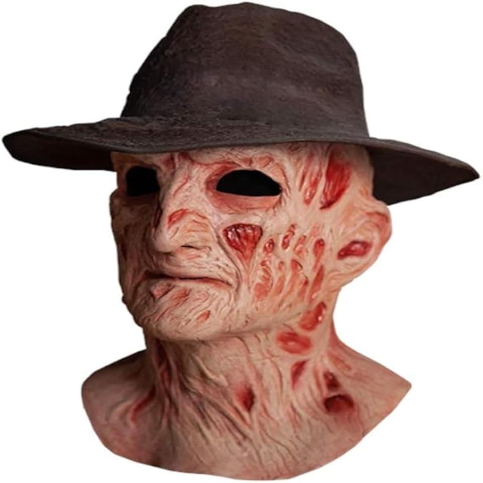 image 1 of Freddy Krueger Mask with Hat - A Nightmare on Elm Street 4: The Dream Master Multi | brown