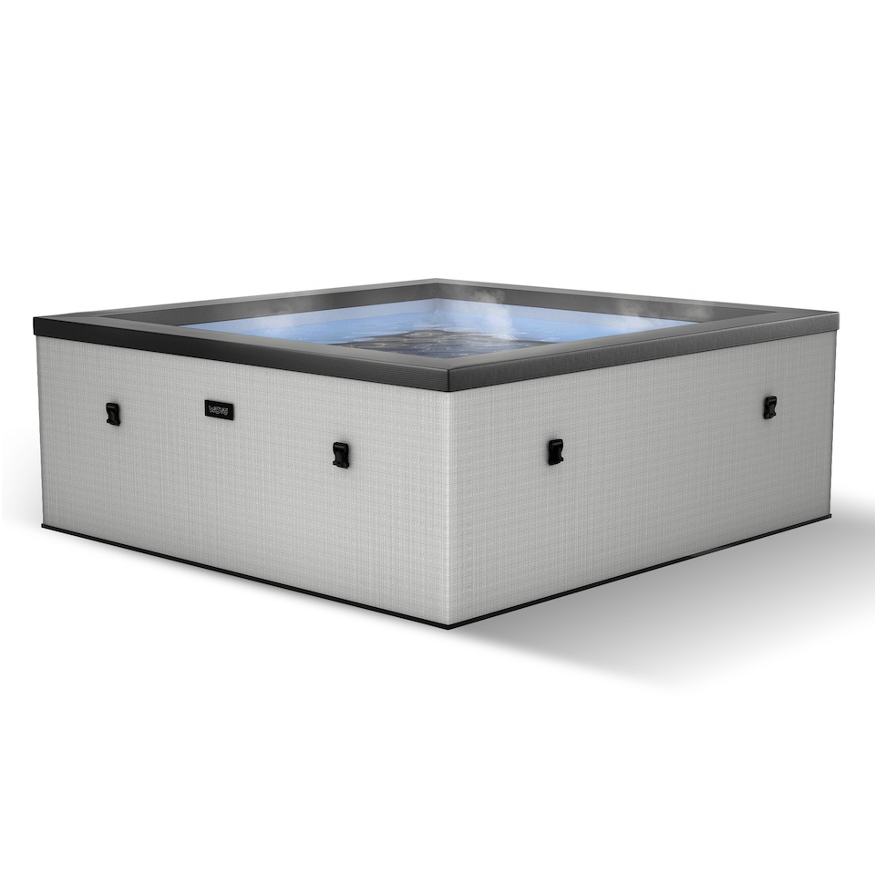 image 1 of Wave Garda 4 Person Eco Foam Hot Tub, Graphite Grey