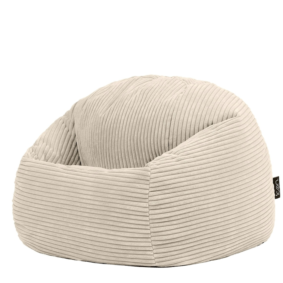 image 1 of icon Kids High Rest Beanbag Corduroy Natural Beige Cream