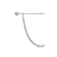 image 2 of Supreme Products Classic Tie Pin - Silver - One Size