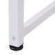 image 8 of HOMCOM Computer Desk Dining Table Writing Table with Metal Frame, White