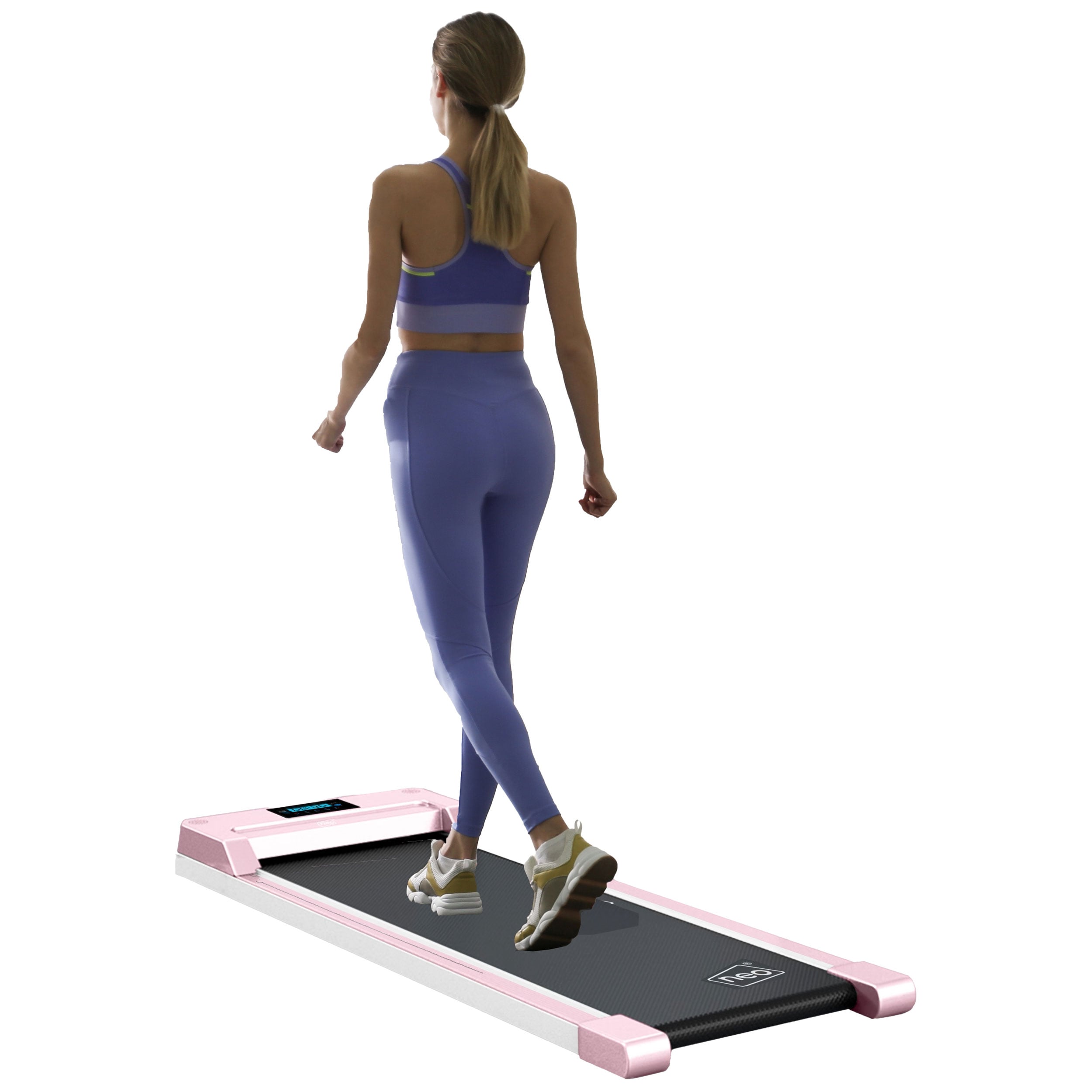 Neo Pink Portable Walking Pad Treadmill | Pink | Black