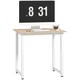 image 1 of HOMCOM Modern Computer Desk, Writing Table with Metal Frame, White | Multi | 80W x 60D x 76Hcm