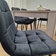 image 6 of Modern Grey Rectangle Dining Table Set With 4 Cream Gem Chairs And 1 Bench Dining Room Furniture | Cream | One Size | 6