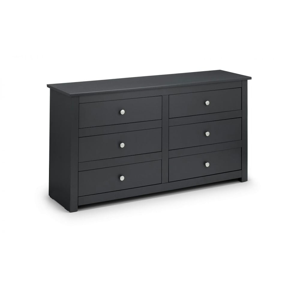 image 1 of Clean Anthracite 6 Drawer Chest