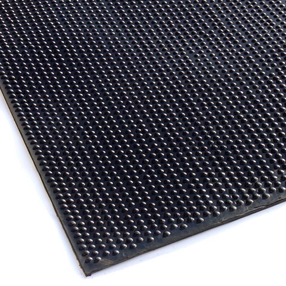 image 1 of Heavy Duty Rubber Gym Mat, 6ft x 4ft x 10mm, Black