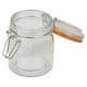 image 6 of 6x 145ml Glass Storage Jars with Coloured Clips