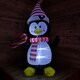 image 1 of 4ft (120cm) LED Christmas Inflatables Outdoor Penguin W/ Candy Cane Decorations