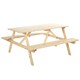 image 1 of Outsunny 5.8FT Outdoor Wooden Picnic Table Bench Garden Patio Pub Chair 6 Seats