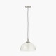 image 9 of Antique Silver Metal and Clear Glass Dome Pendant Clear | Black | W30xD30xH120cm