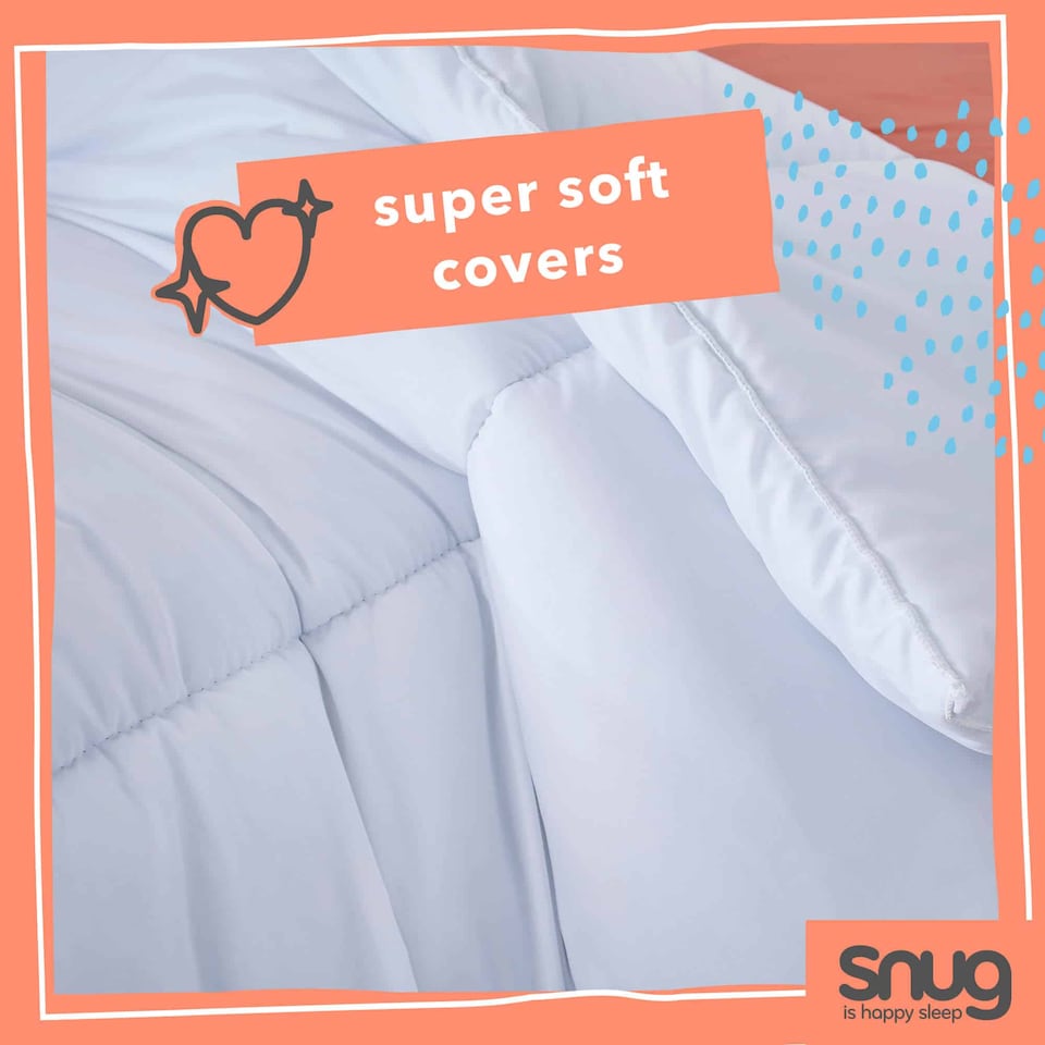 image 1 of Snug Snuggle Up 13.5 Tog Duvet | White | Single
