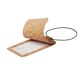 image 3 of MidOcean Ovalis Cork Luggage Tag - Beige - One Size Brown