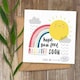image 1 of Lucy and Lolly Magic Bean Greetings Card Feel Brighter Soon Sun Get Well Soon