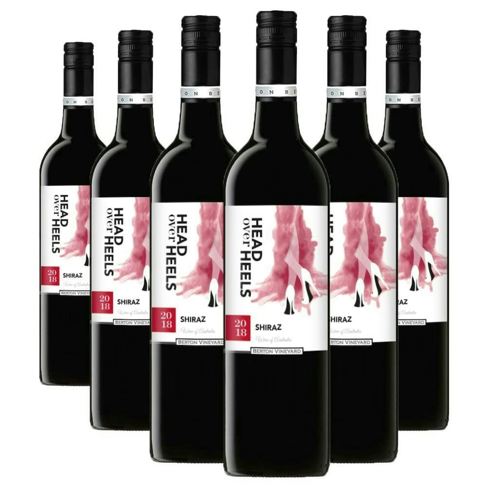 Case of 6 Head over Heels Shiraz 75cl Red Wine