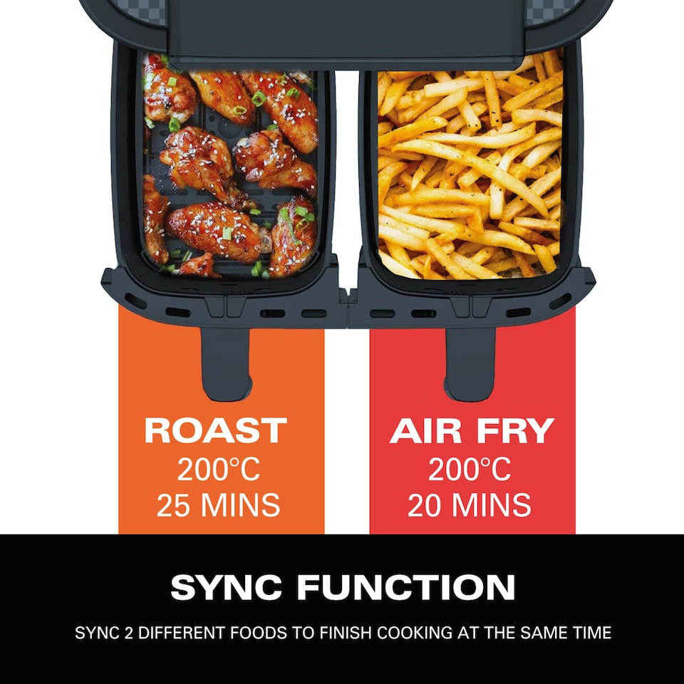 image 1 of Hamilton Beach HealthyCook 8L Dual Air Fryer