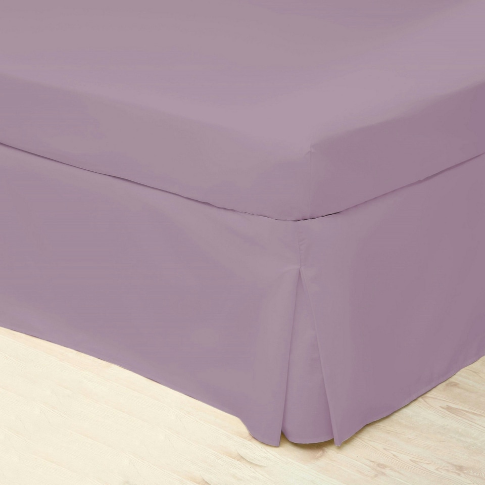 Belledorm Easycare Percale Platform Valance - Misty Rose - Double