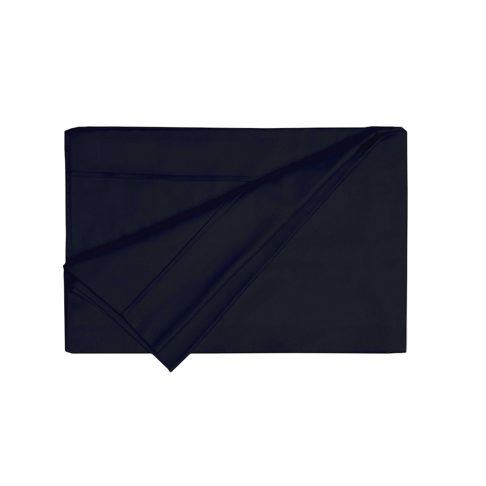 Belledorm 200 Thread Count Egyptian Cotton Flat Sheet - Black - King/Superking