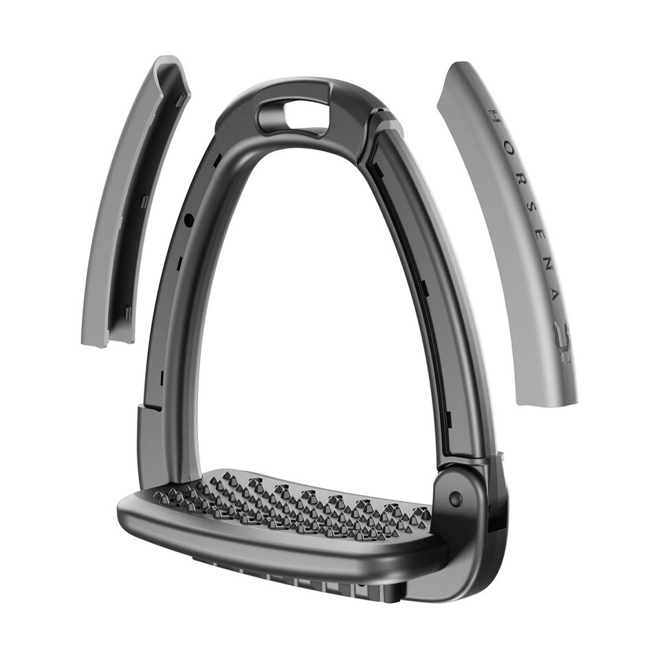 image 1 of Horsena Swap Stirrup Cover (Pack of 4) - Pewter Grey - One Size
