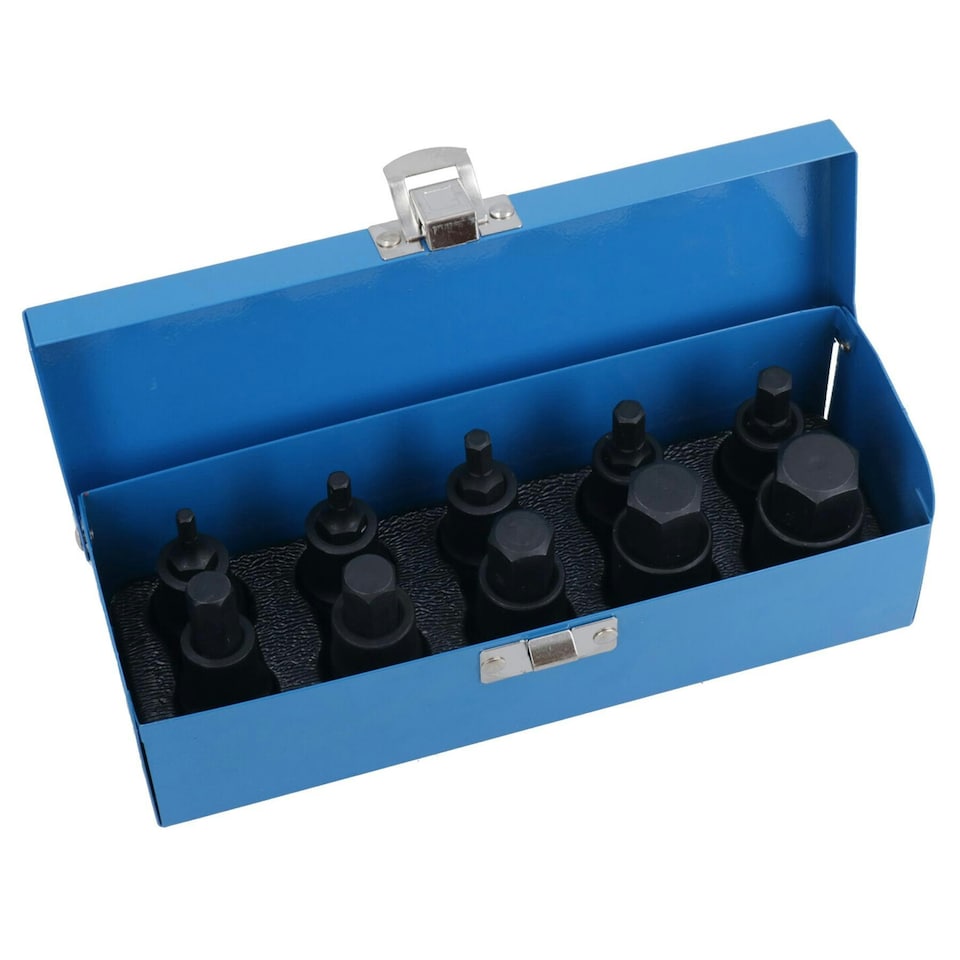 image 1 of 1/2" Drive Metric Impacted Hex Allen Key Sockets Shallow 4mm - 19mm H4 - H19
