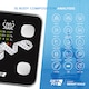 image 2 of Get Fit Smart Body Fat Bathroom Scales - Monitor Weight Loss, Digital Weighing Scale, Monitor 15 Compositions Free App & Large VA Led Screen | Black | 28x28cm | 1