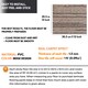 image 5 of NOVECRAFTO Vinyl Floor Tiles Self Adhesive – 12x12in Peel and Stick Flooring with Beige Faux Carpet Effect – Durable & Easy to Clean for Any Room Brown | 3.72 sqm