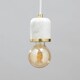image 4 of BHS Romano Marble E27 Cable Set with 95mm Bulb | Gold | Brass | 1