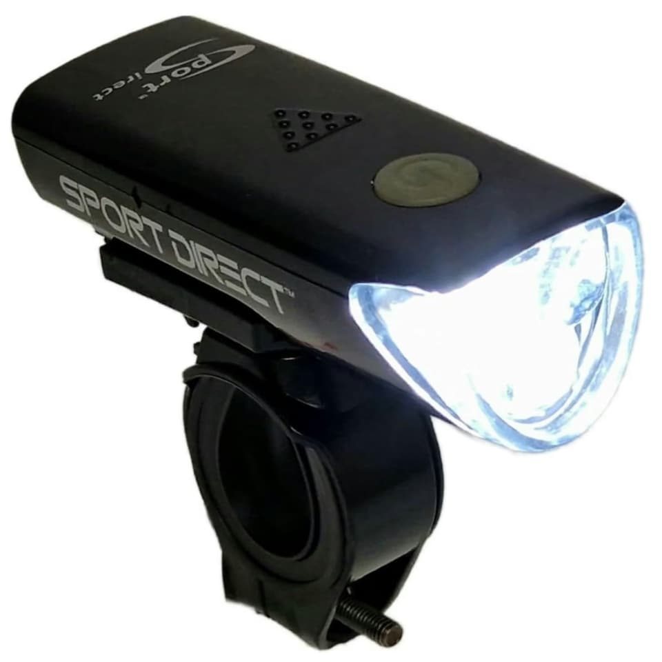 image 1 of Sport Direct Mega Bright Battery 20 Lm 3x LED Bike Front Light 220hrs Run Time*