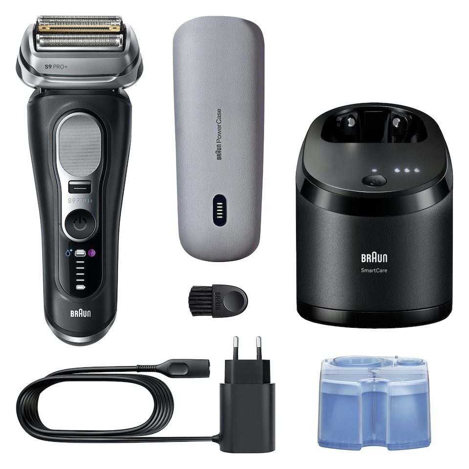 image 1 of Braun Series 9 PRO+ Electric Shaver, Pro SensoAdapt, SmartCare Center, 9670CC, Black