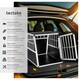 image 2 of Dog Crate - aluminium, angled back wall, lockable, 66 x 90 x 69.5 cm