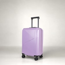 Cabin Suitcase Small 20’ Inch Hard Shell Hand Luggage - Lightweight, Durable with Built-in Cupholder, TSA Lock, Dual Spinner Wheels
