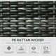 image 3 of Outsunny 8 Pieces Patio Rattan Sofa Set Outdoor Garden Furniture Set Grey
