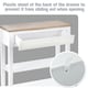 image 6 of HOMCOM 80x75cm Console Table w/ Drawer 2 Shelves Worktop Handle Retro White White | White