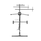 image 3 of T-Mech Rotary Paint Panel Stand Silver