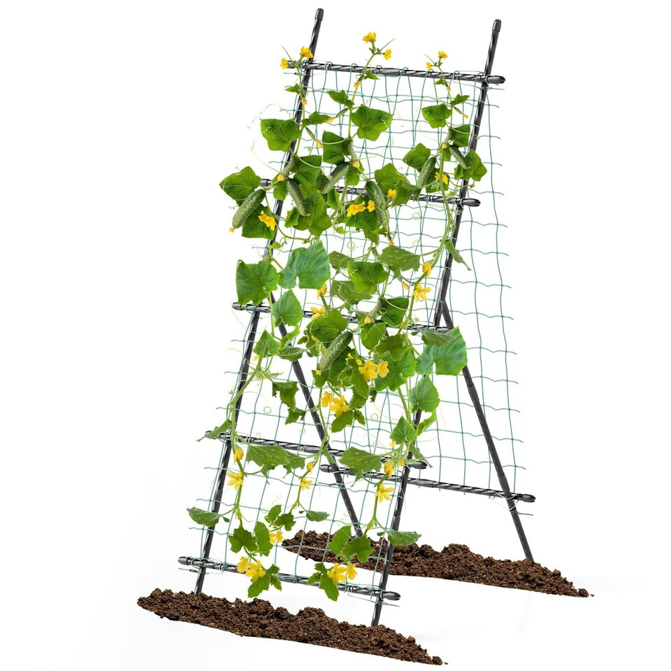image 1 of COSTWAY 190 cm Tall Garden Trellis Vertical Plant Support