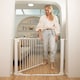 image 9 of Safetots SafeStep Gate, White, 96cm - 103cm, Extra Low Walkthough, 81cm Extra Wide Doorway, One Piece Extra Wide Baby Gate