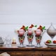 image 2 of Clear Glass Flower Shaped Dessert Bowls | Clear | 6