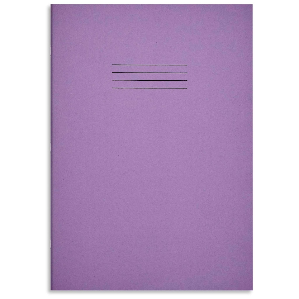 image 1 of Rhino 80 Page Oversized Tinted Exercise Book Purple 13 x 9in 10 Pack