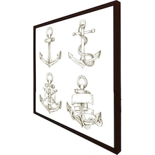 Drawn anchors (Picture Frame) Brown | M