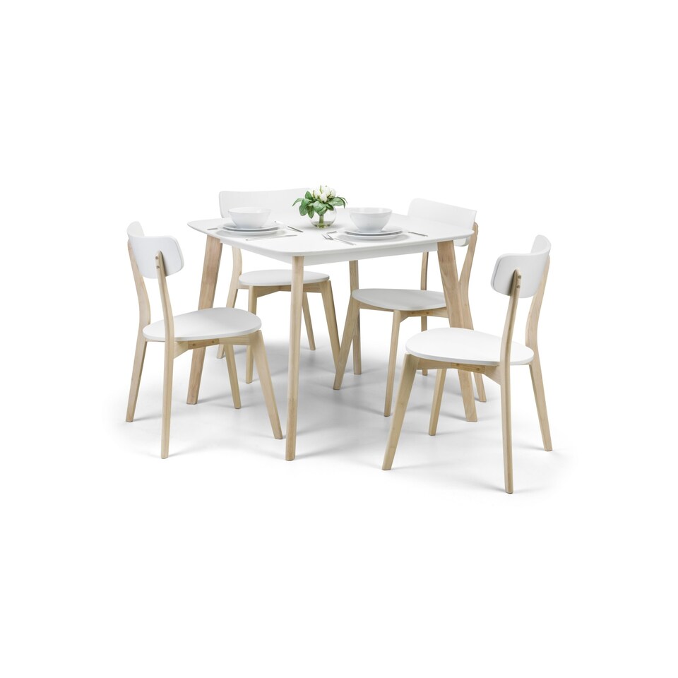image 1 of Casa Square Dining Table White/Oak