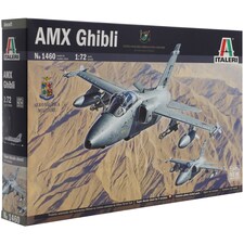 Italeri AMX Ghibli Ground Attack Military Aircraft Model Kit 1460 Scale 1-72
