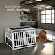 image 7 of Dog Crate Double - angled back wall, aluminium transport box, lockable