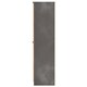 image 3 of Norway Tall  Triple 2 Door Open Shelf Wardrobe in Gold Craft Oak & Graphite (Ready Assembled) | Grey | Gold Craft Oak & Graphite
