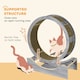 image 4 of PawHut Cat Treadmill with Brake, Scratching Pads for Indoor Cats, Grey