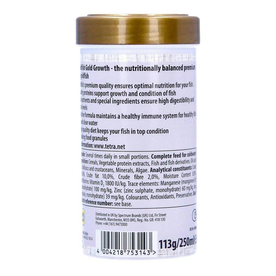 image 1 of Tetra Goldfish Gold Growth 113g